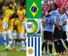 Brezilya - Uruguay, yarı finalde, 2013 FIFA Konfederasyon Kupası